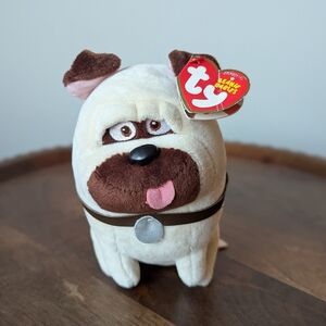 Ty Beanie Baby - MEL the 6" Pug Dog (Secret Life of Pets)
